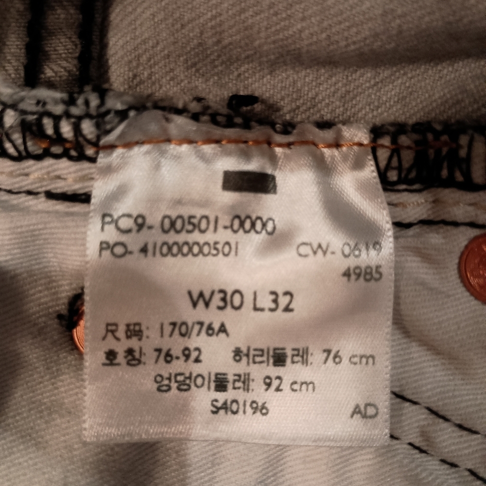 Levi's Men's 501 '93 Straight Leg Jeans 90's Vibes And Fit Button Fly Size 30X32 - Picture 9 of 13